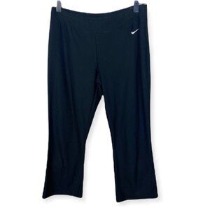 Nike Dri‎ Fit Black Crop Training Pants Leggings Size Small Capri Running Active